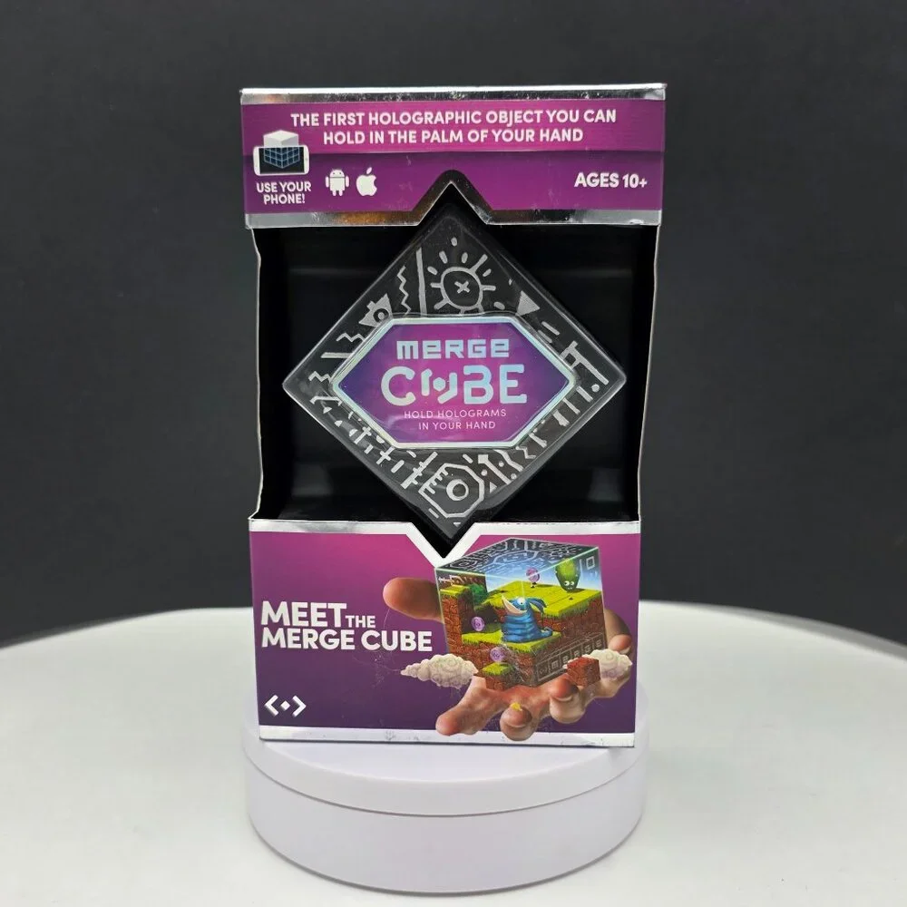 Merge Cube AR/VR Holograms App Handheld Virtual Games 10+ Android IoS NEW